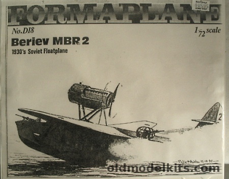 Formaplane 1/72 Beriev MBR-2 Soviet 1930s Flying Boat, D18 plastic model kit